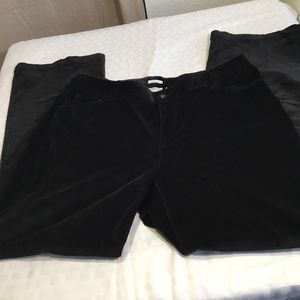 14W black corduroy pants bootcut jeans style